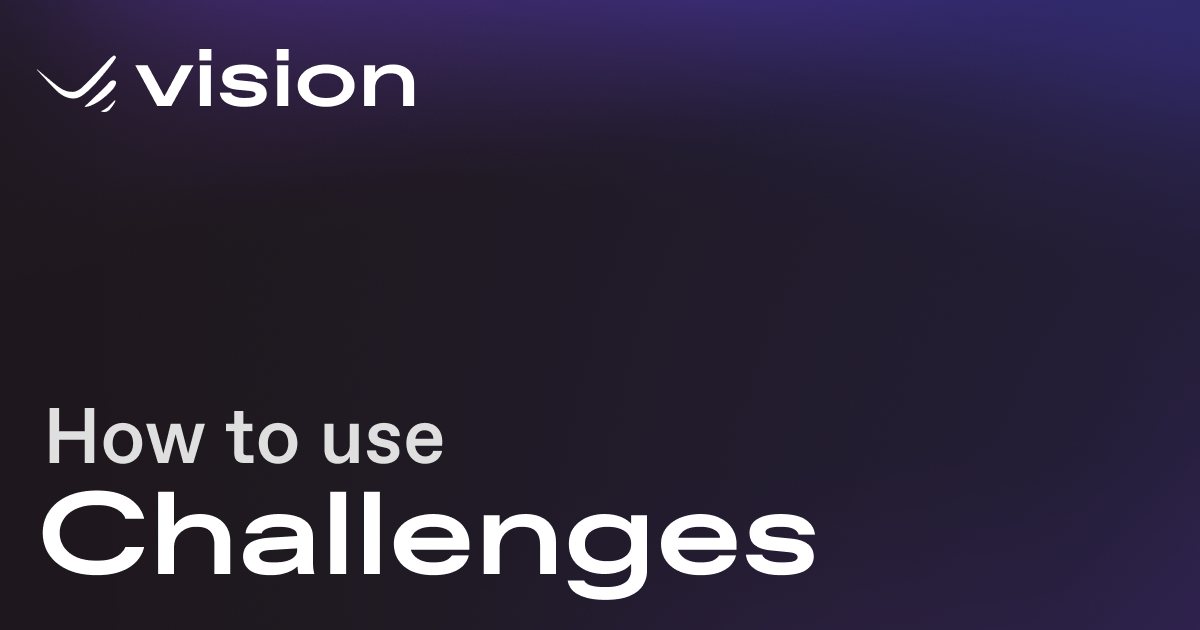 Challenges List Visual Challenges - Vision Overlay Editor
